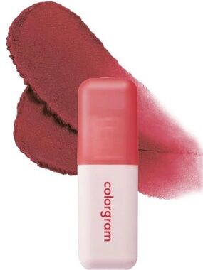 Colorgram Nude Blur Tint, Velvet Lip & Cheek Mousse, Matte #05 Vintage Red NEW